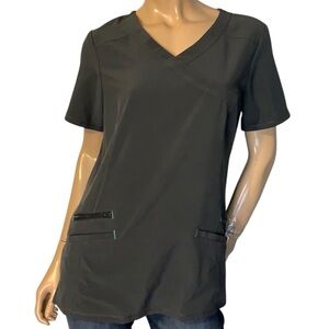 E1- sm Size small Grey Top small scrub top